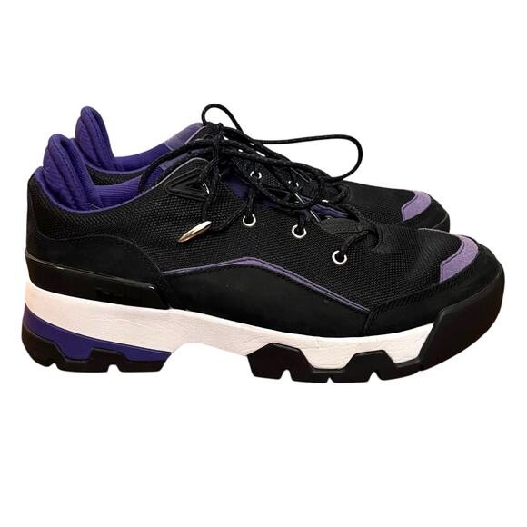Timberland Euro Swift Low Top Hiking Boot Hiker Trail Shoes Black Purple 9.5 - Picture 1 of 13